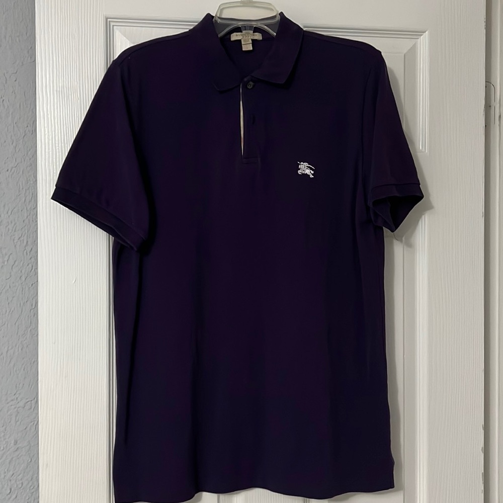 BURBERRY Purple Polo Shirt for Men!!!!
